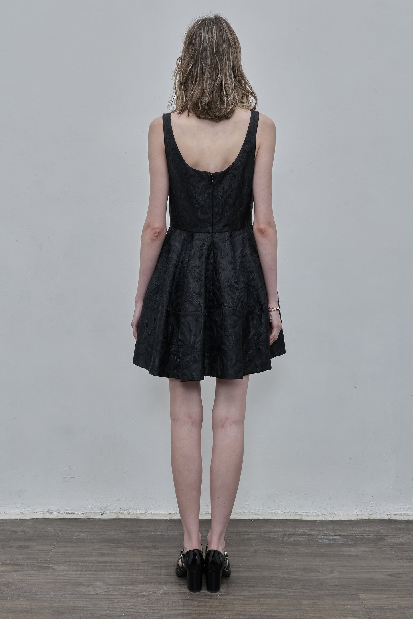 Black Jacquard Dress