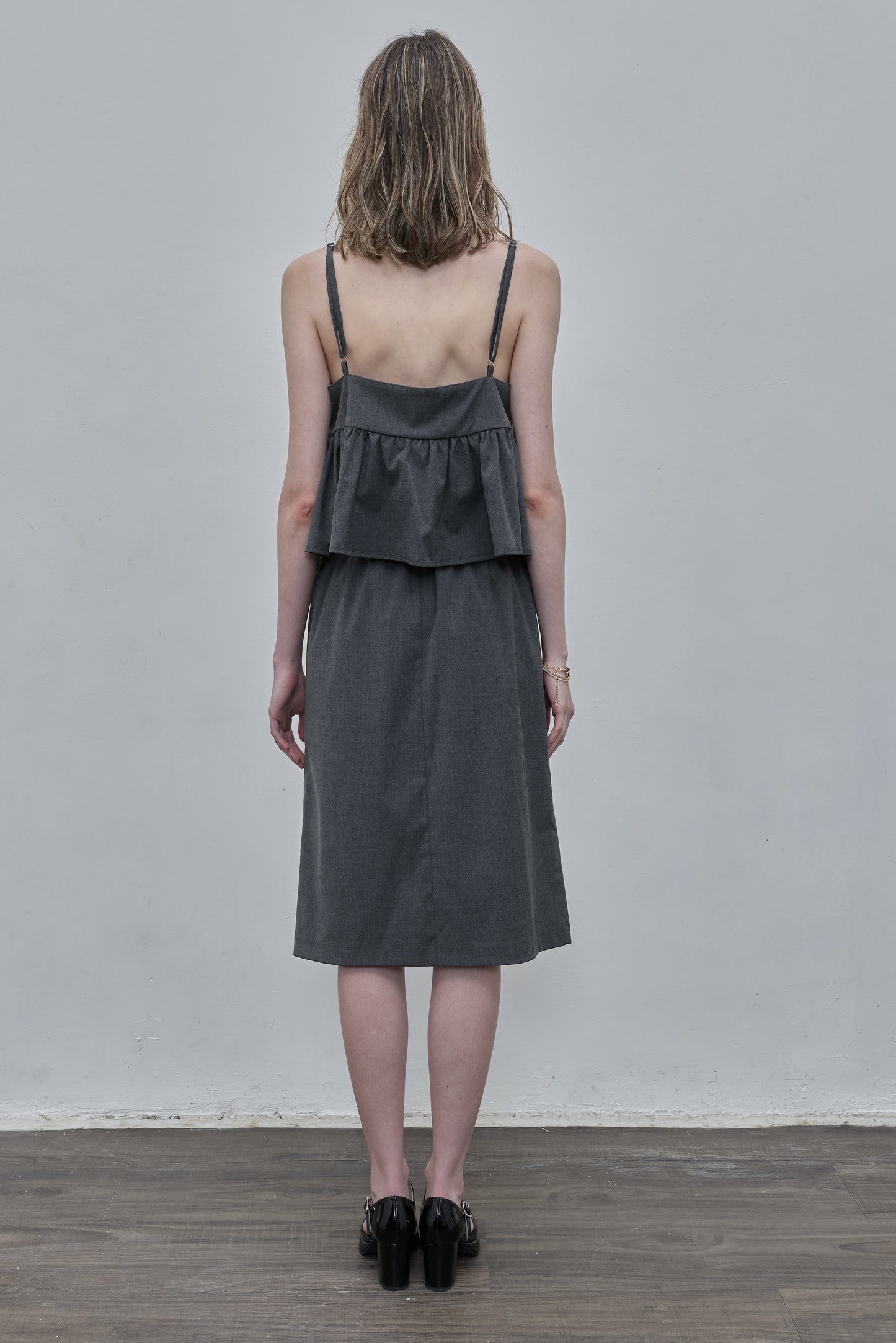 Gray Midi Skirt