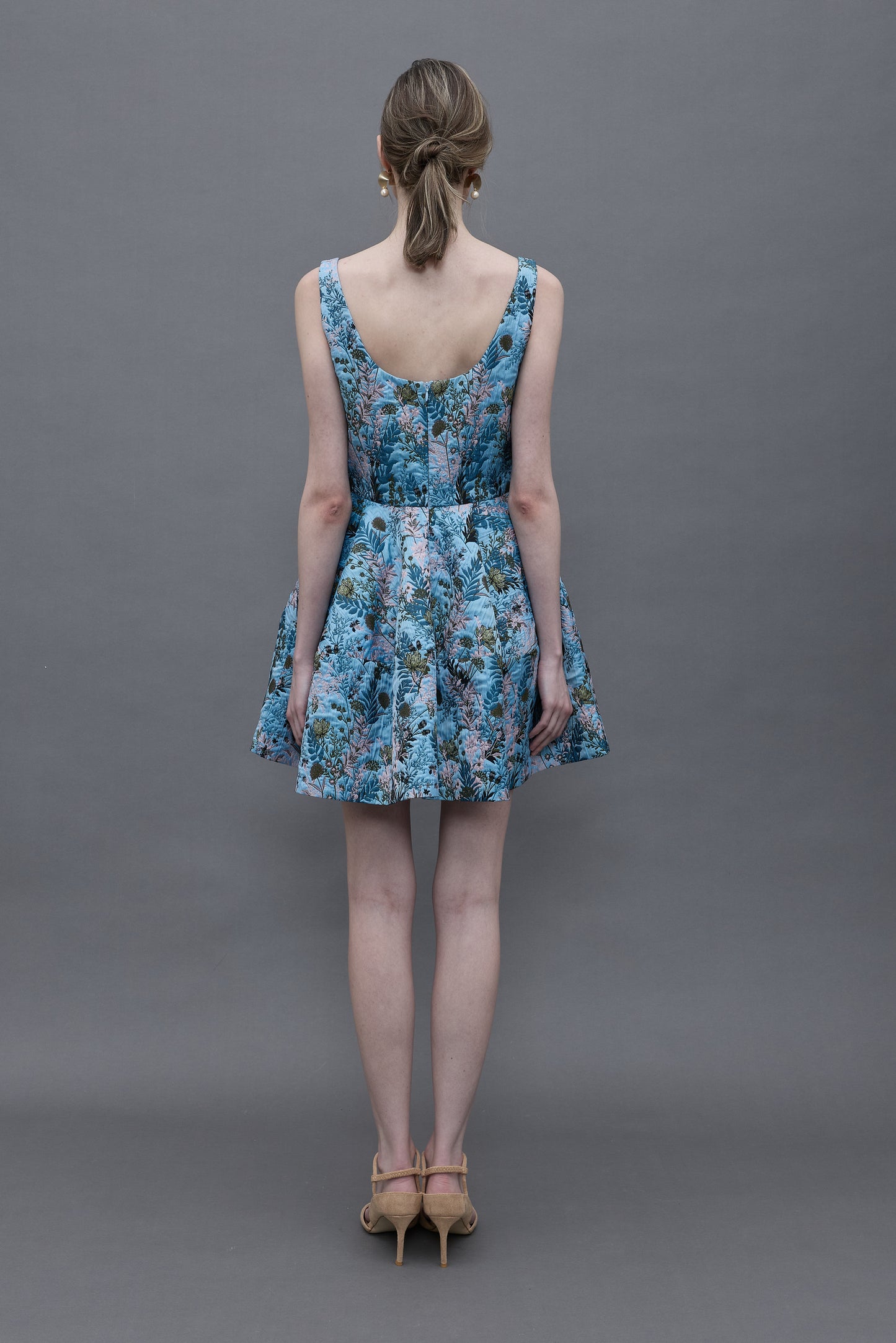 Floral Jacquard Dress