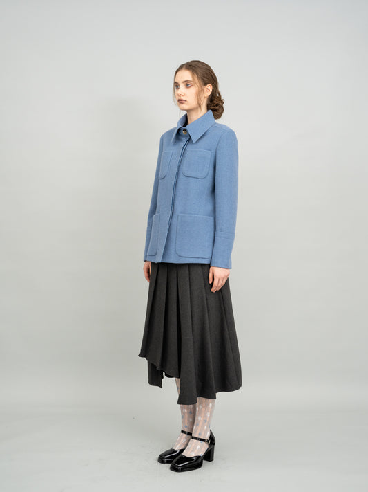 Slate Blue Utility Jacket