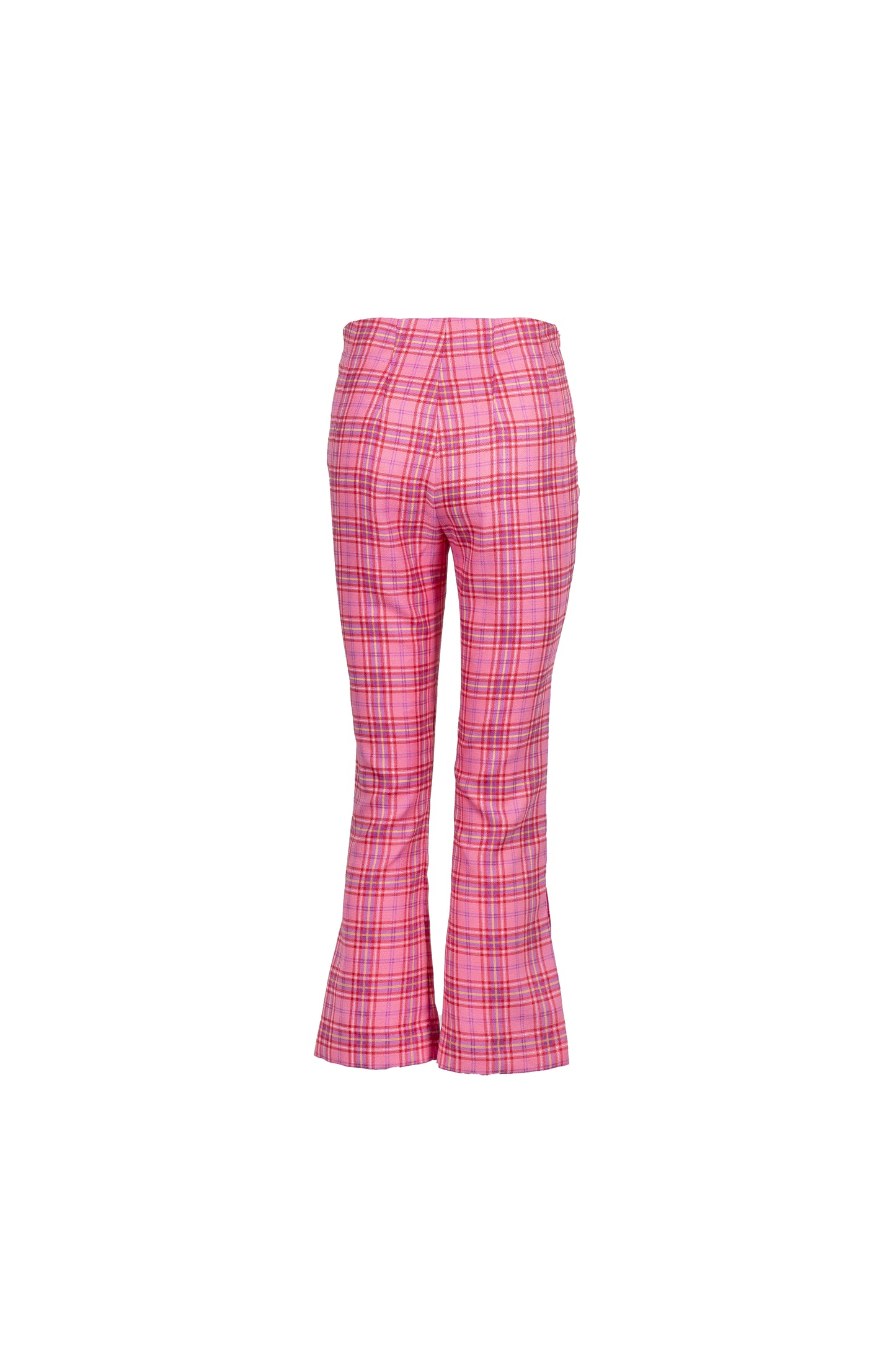 Checked Flare Trousers