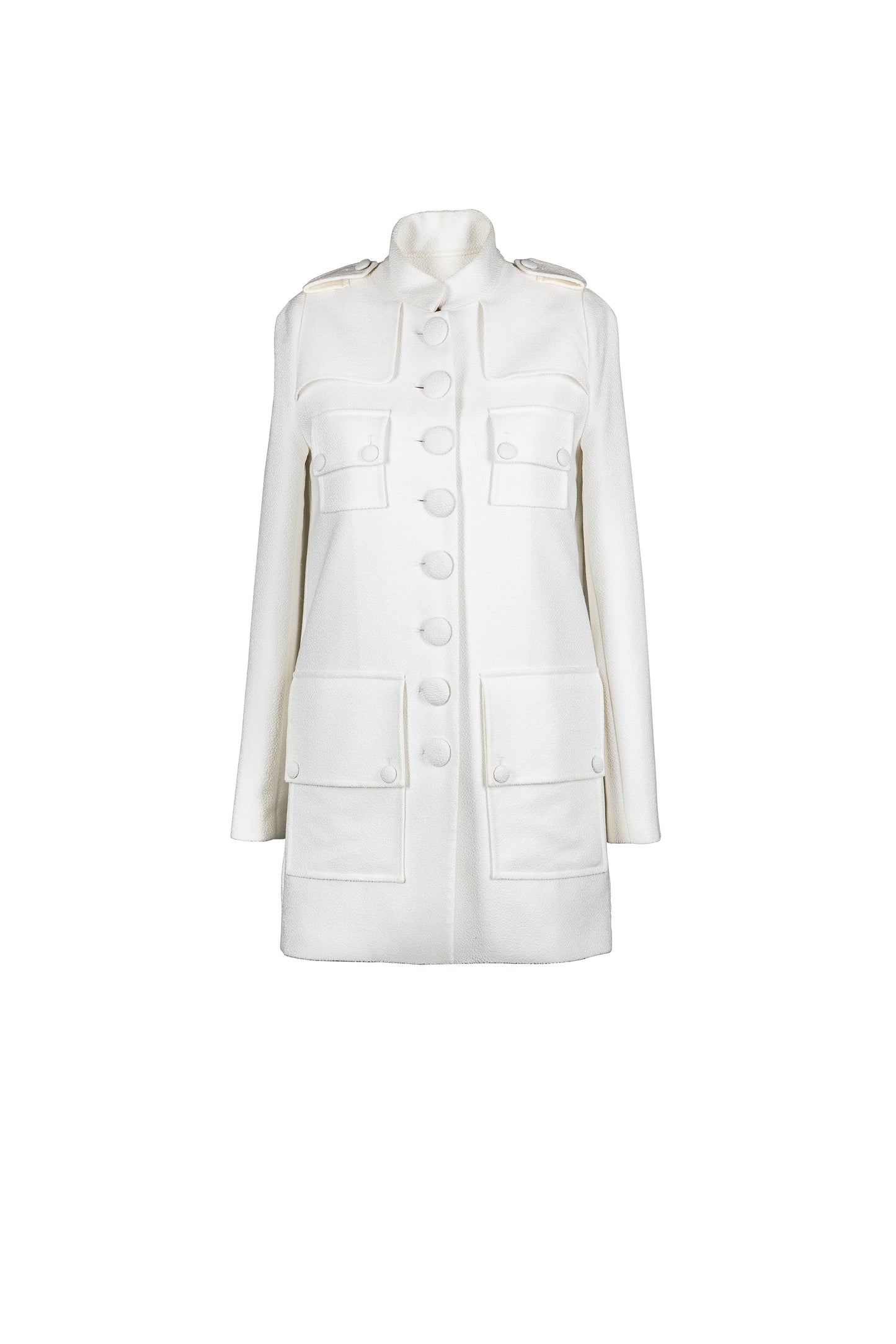 Light-weighted Coat with Stand-up Collar