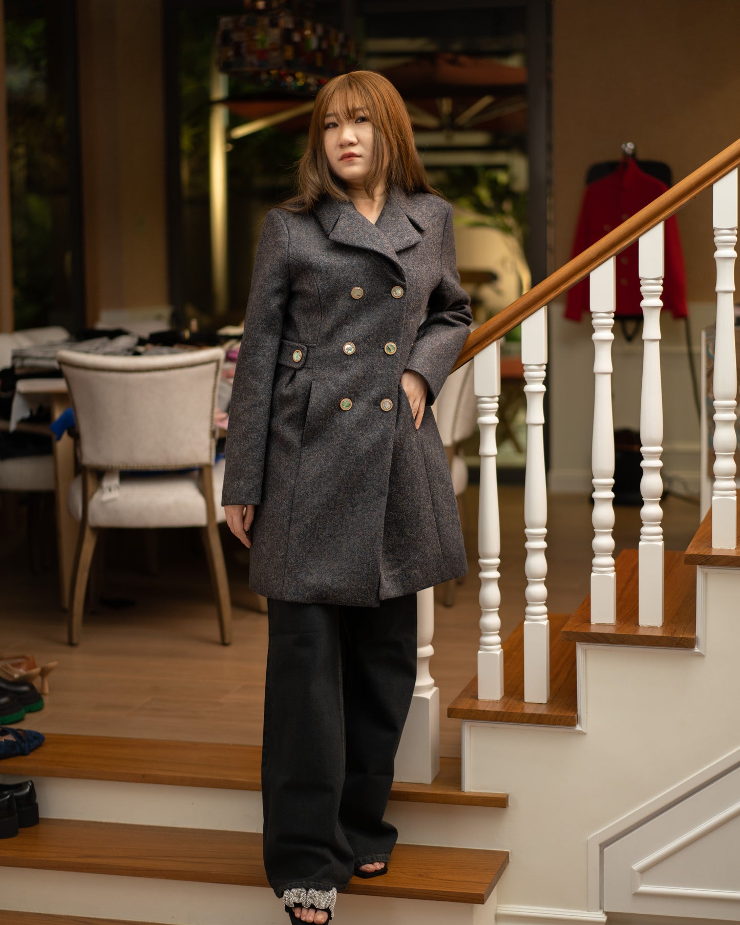 Double-breasted Wool Coat