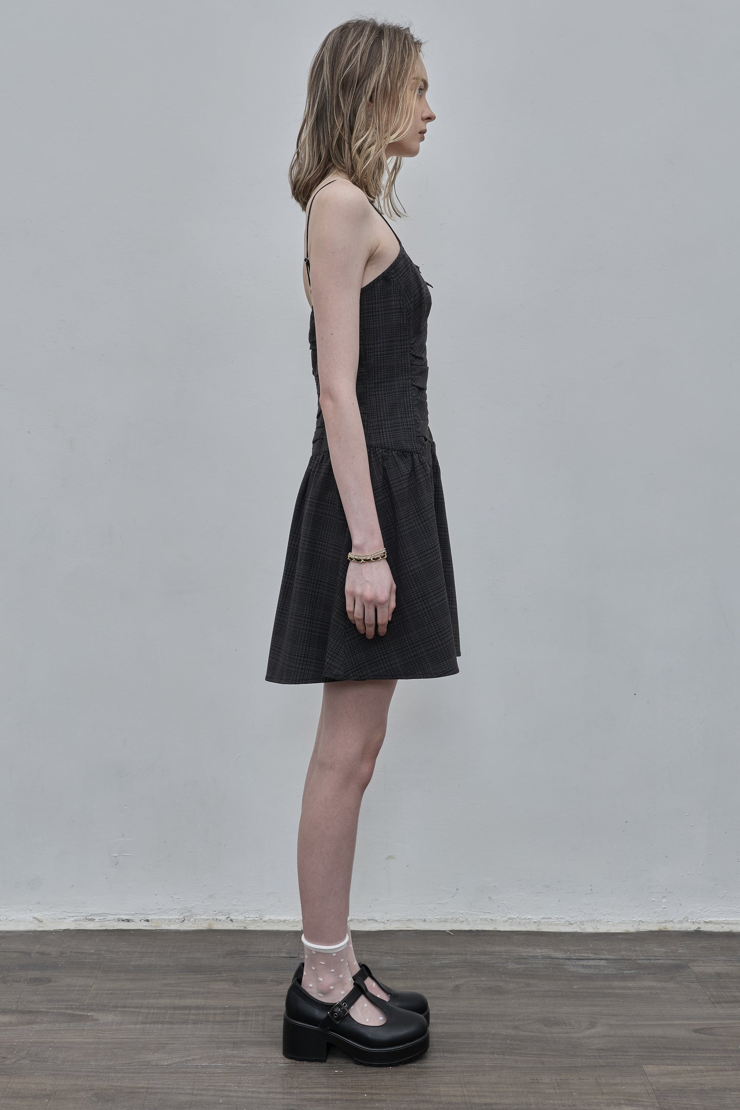 Printed Checkered Dress