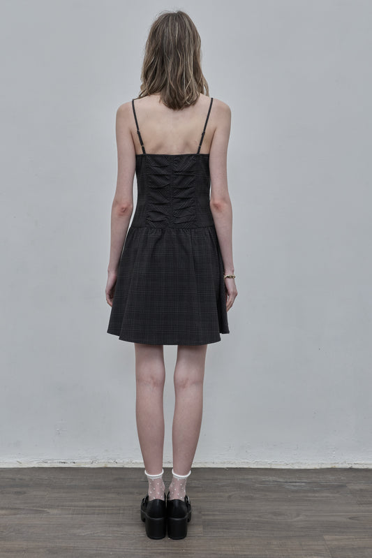 Printed Checkered Dress