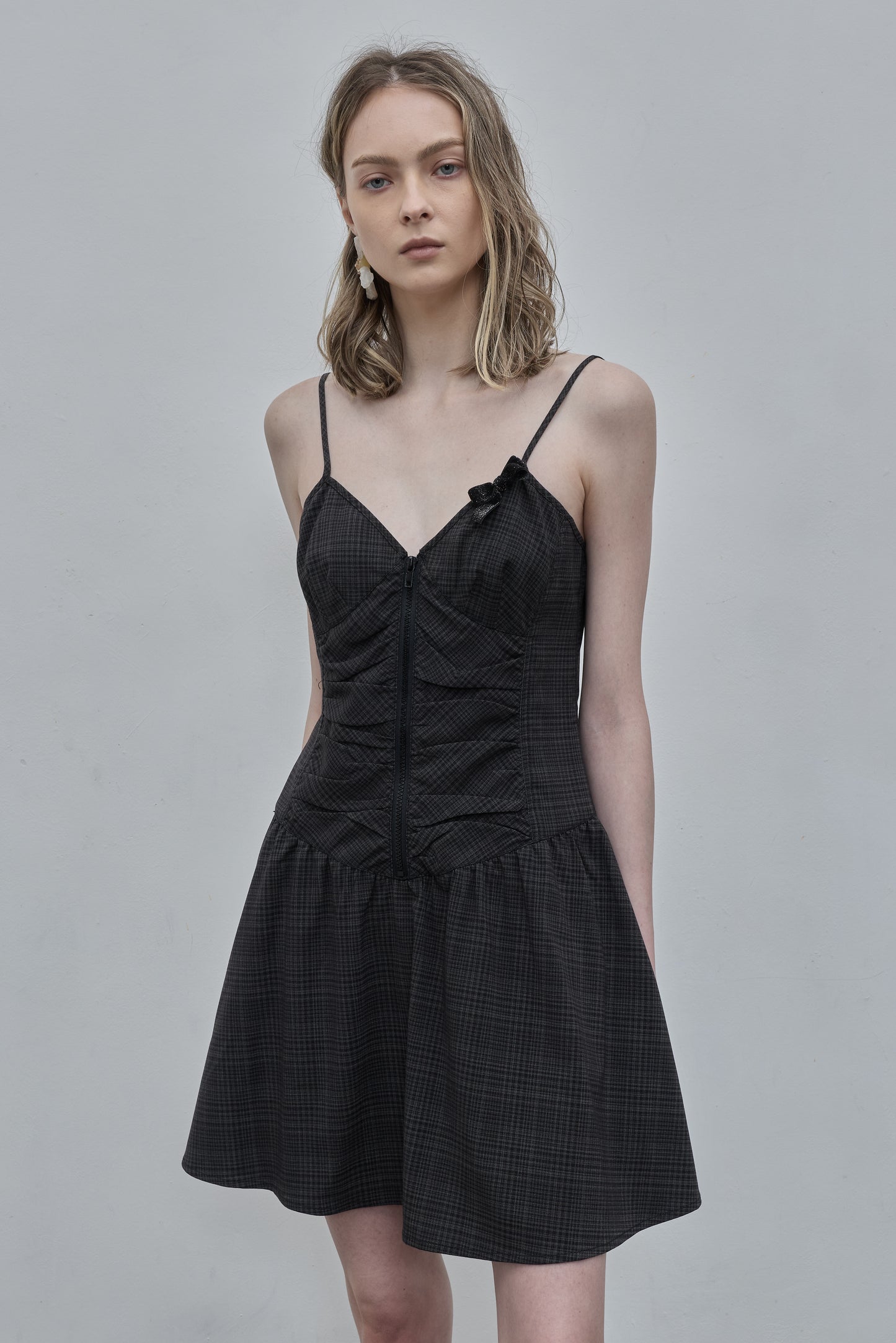 Printed Checkered Dress