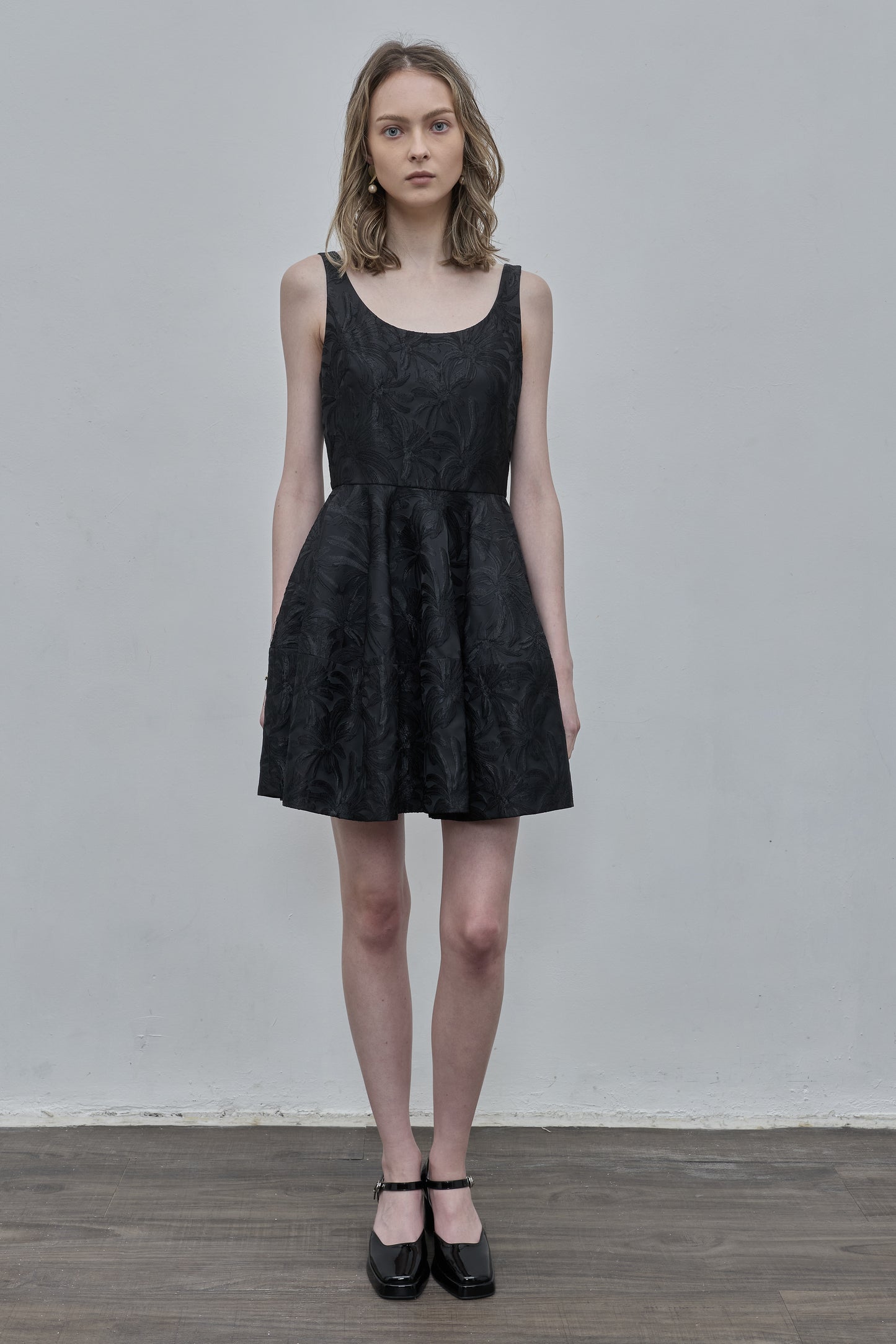 Black Jacquard Dress
