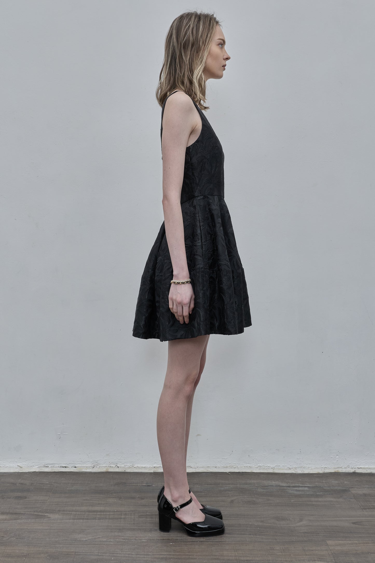Black Jacquard Dress