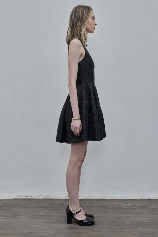 Black Jacquard Dress