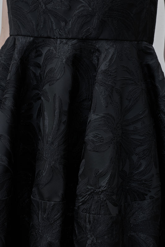 Black Jacquard Dress