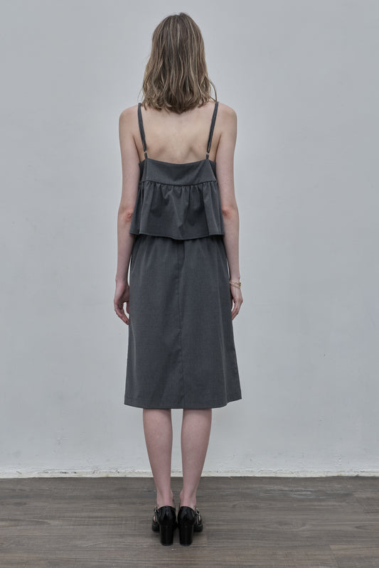 Gray Midi Skirt