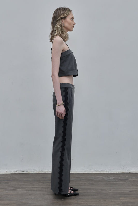 Metal Button Front Cami