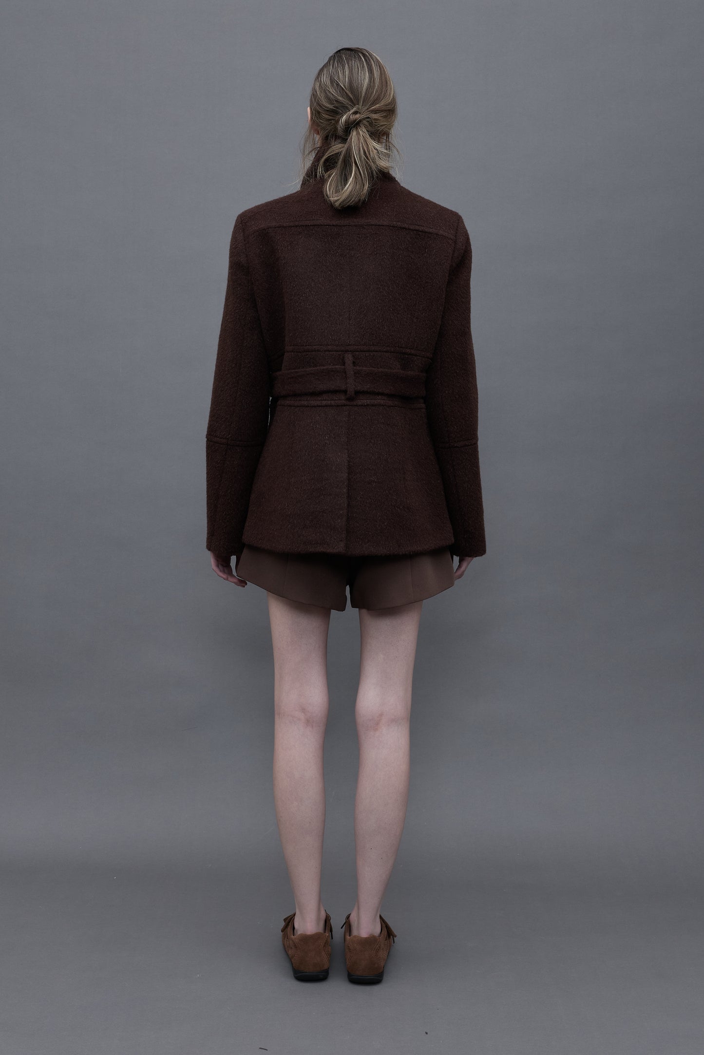 Brown Double-breasted Coat