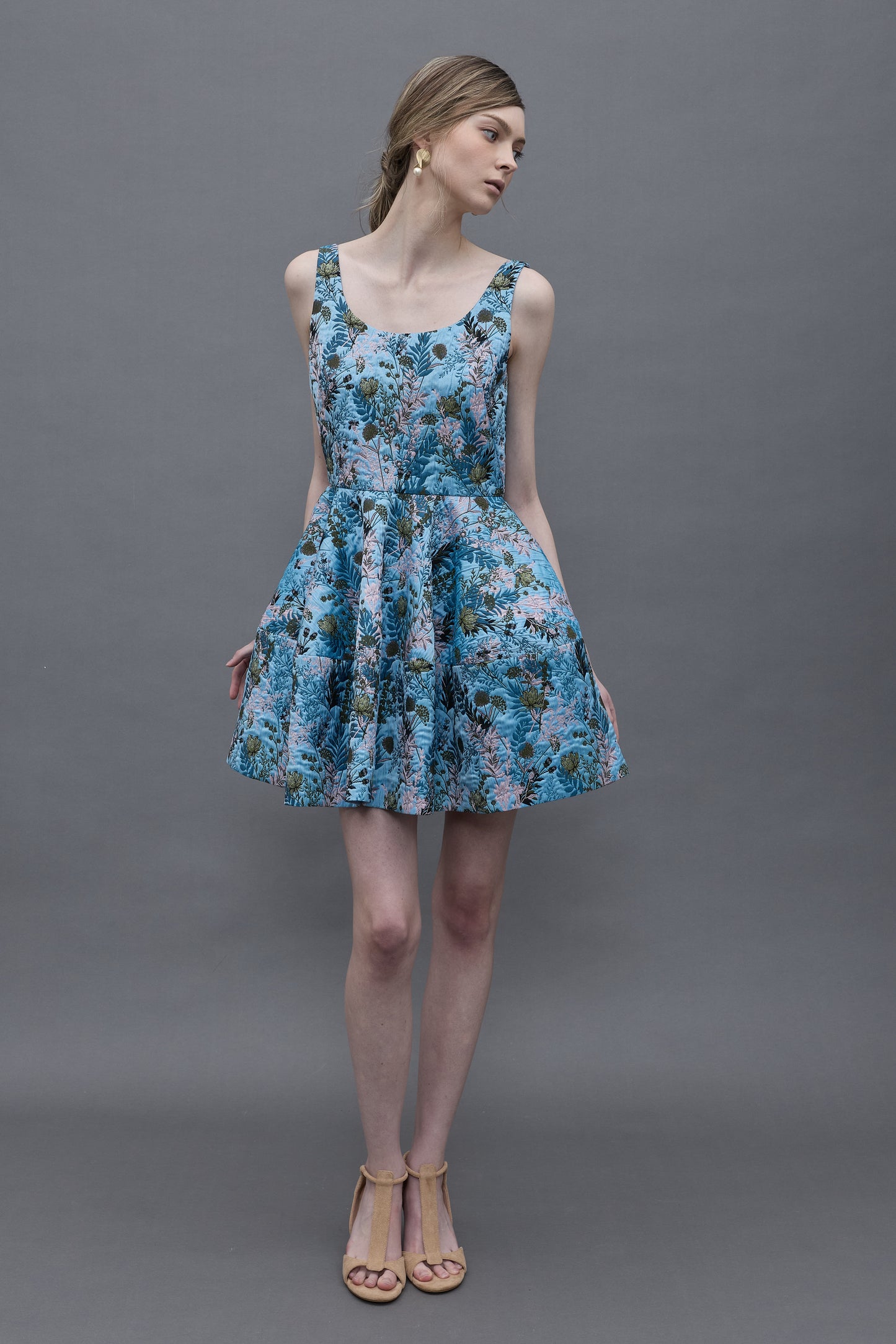 Floral Jacquard Dress