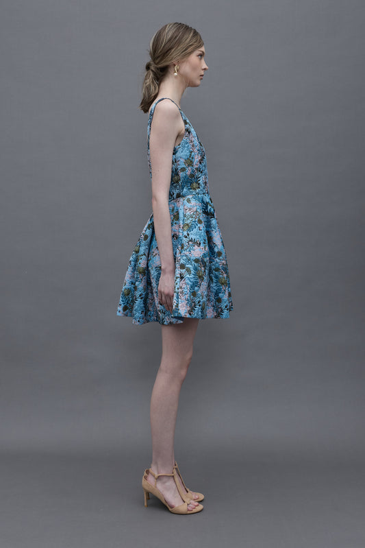 Floral Jacquard Dress