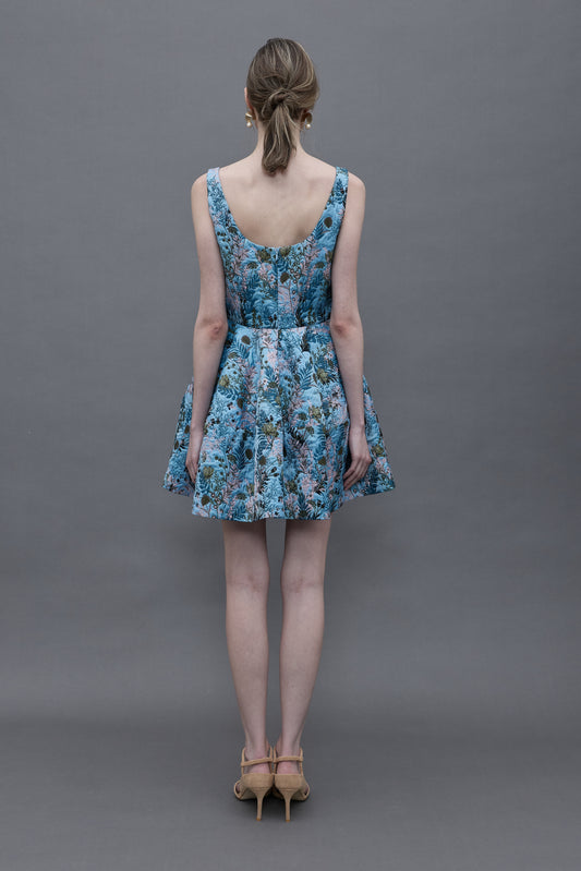 Floral Jacquard Dress