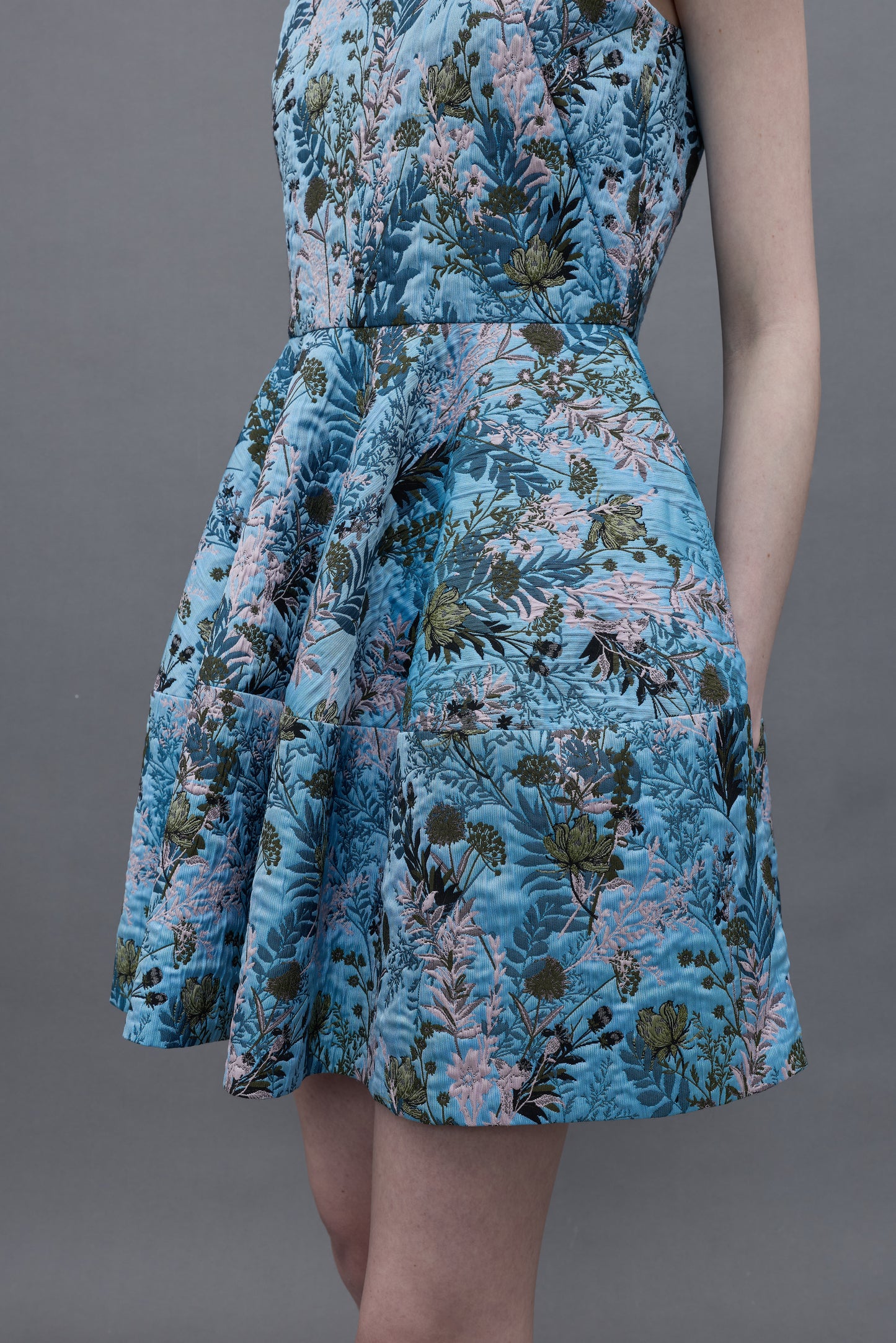 Floral Jacquard Dress