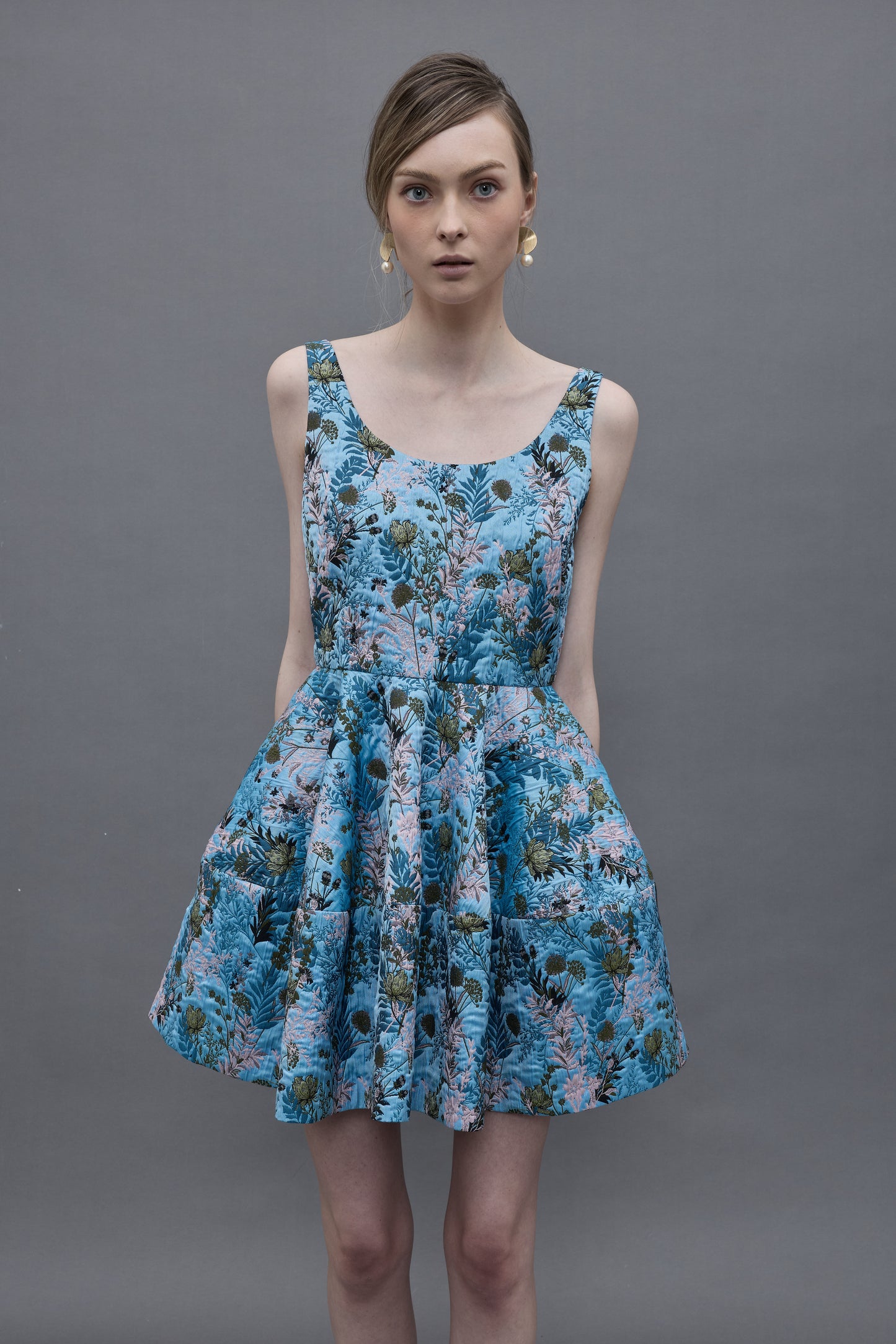 Floral Jacquard Dress