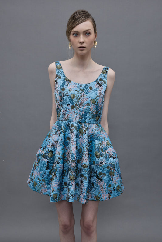 Floral Jacquard Dress