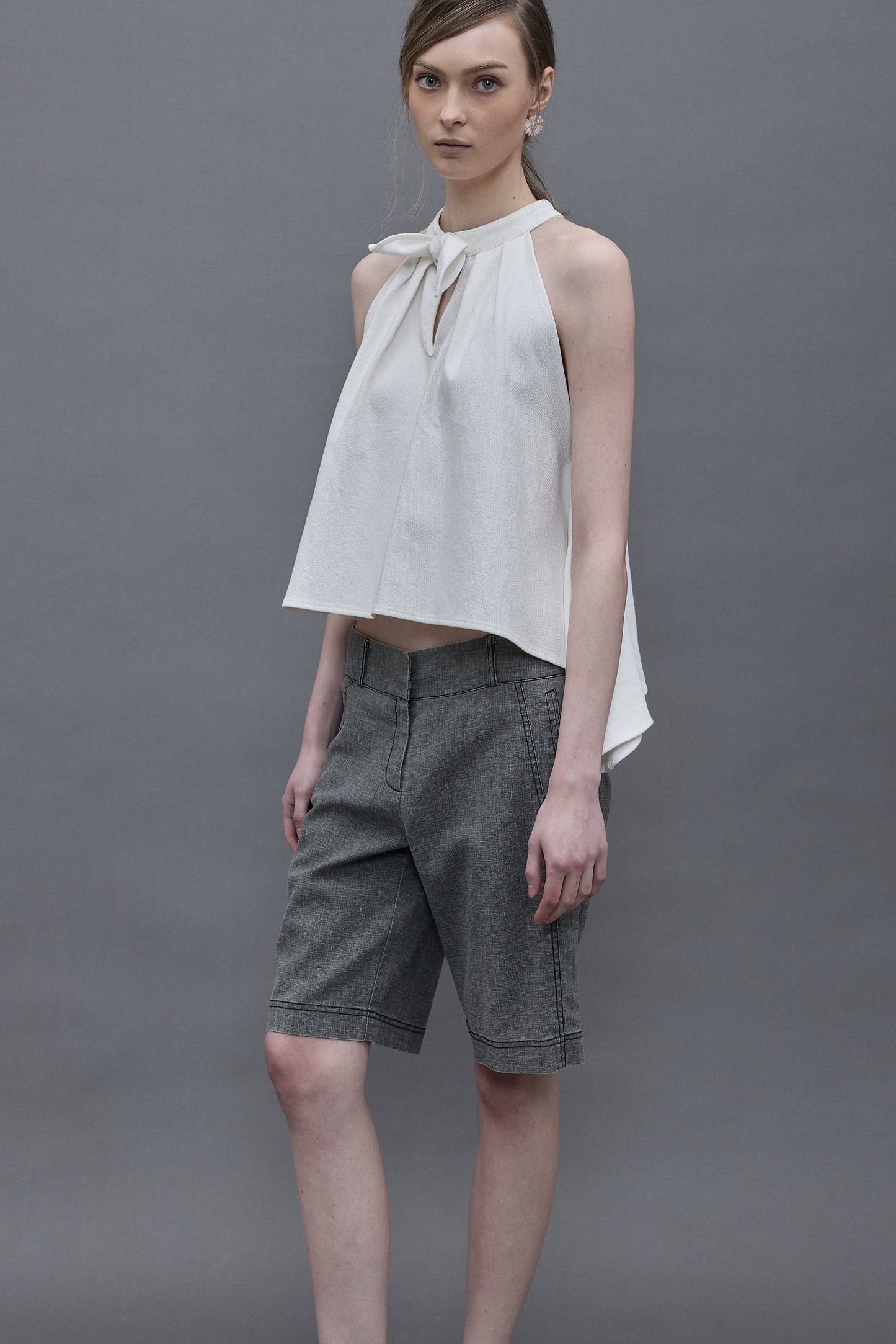 Linen Garment-dyed Shorts