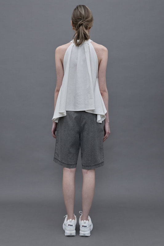 Linen Garment-dyed Shorts