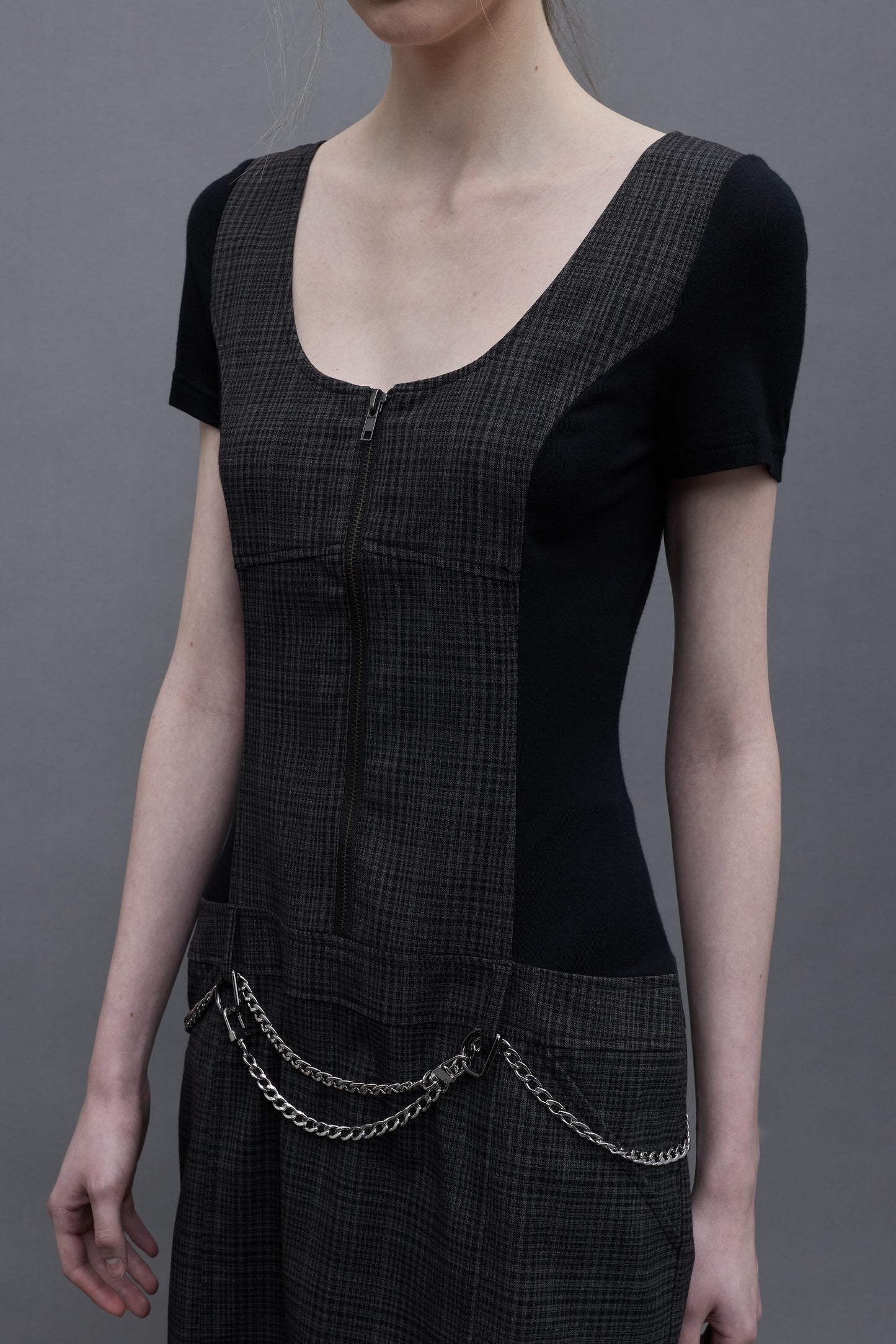Zipper Front Dress