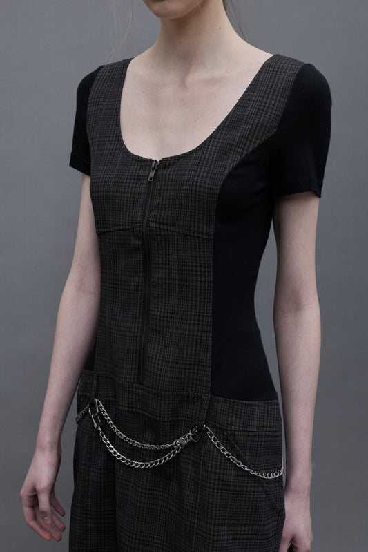 Zipper Front Dress