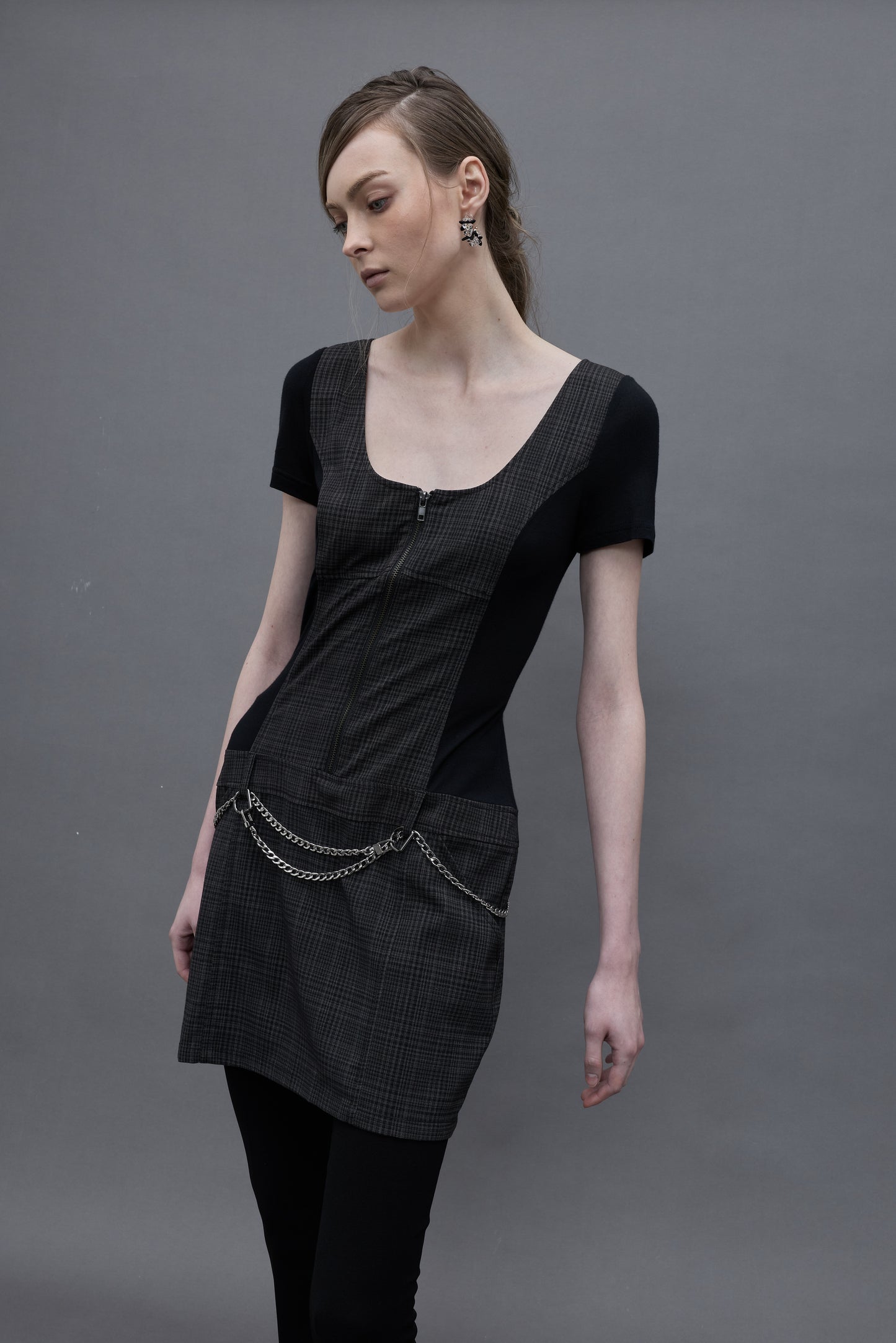 Zipper Front Dress