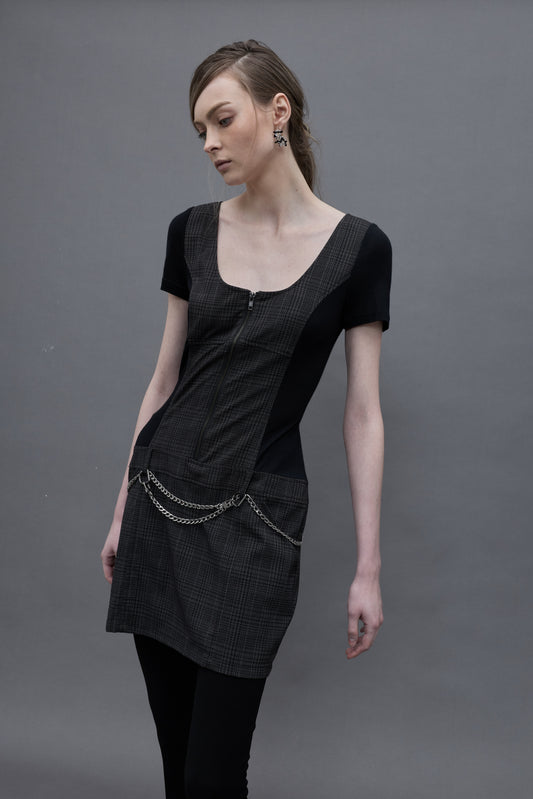 Zipper Front Dress