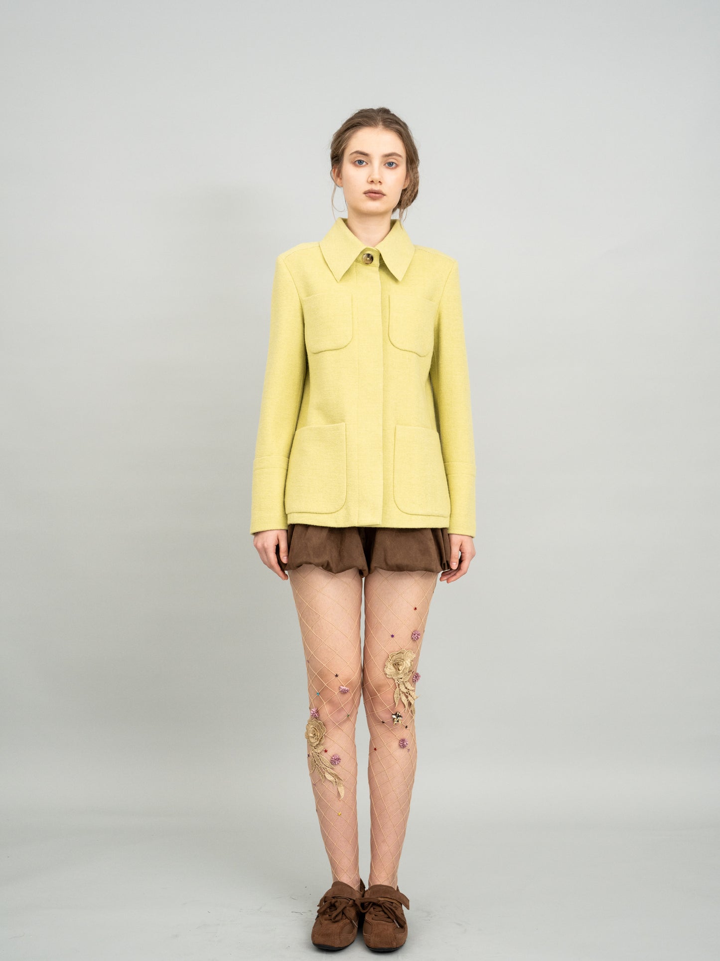 Soft Lemon Shirt Jacket
