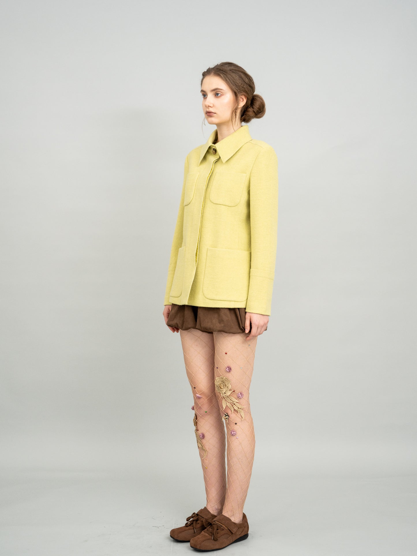 Soft Lemon Shirt Jacket