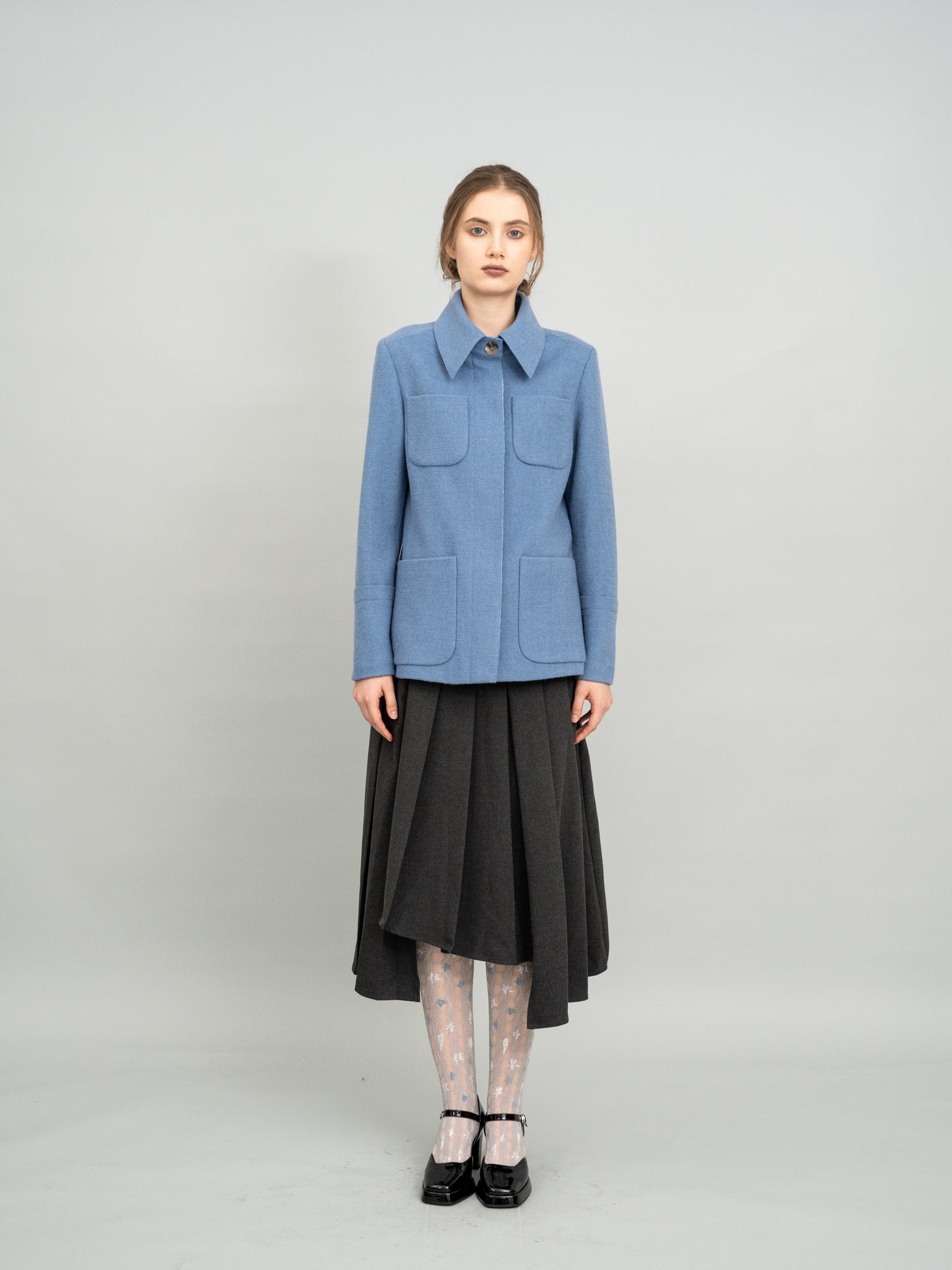 Slate Blue Utility Jacket