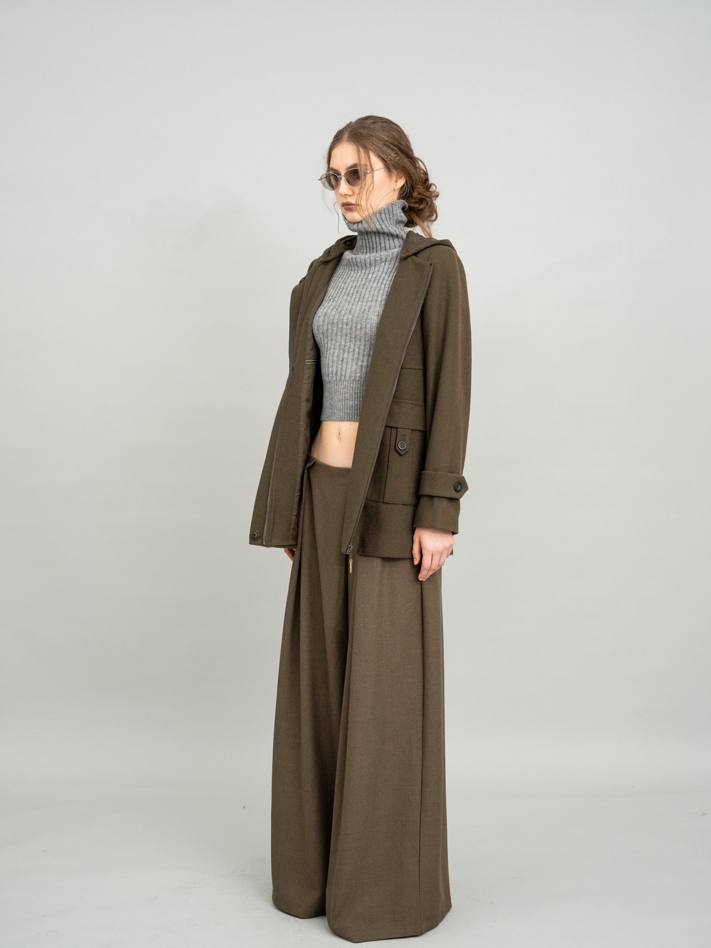 Urban Olive Hooded Jacket