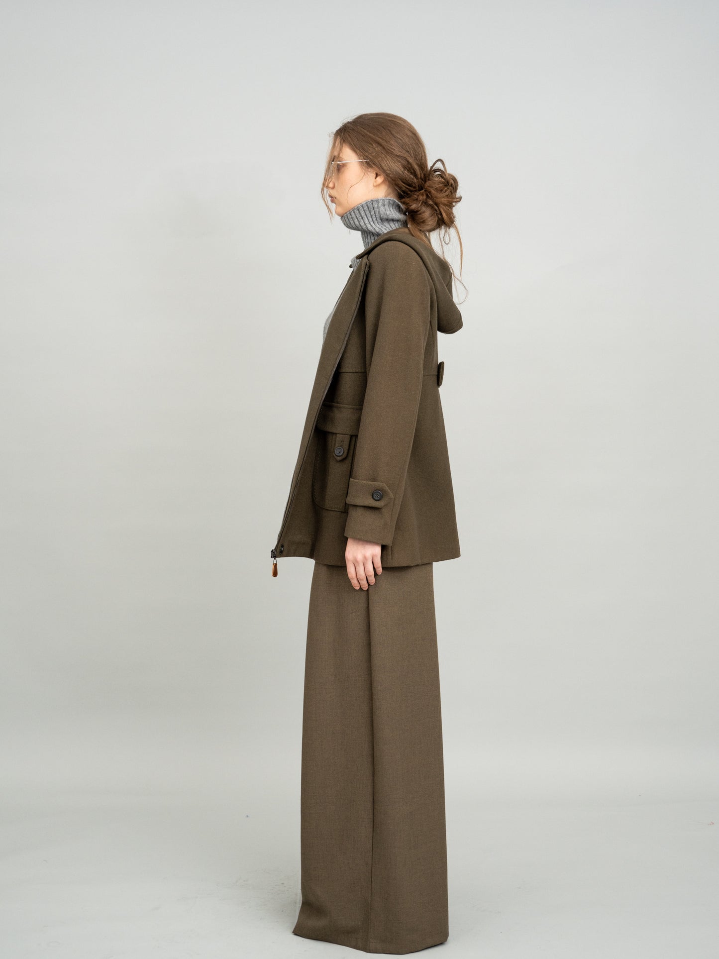 Urban Olive Hooded Jacket