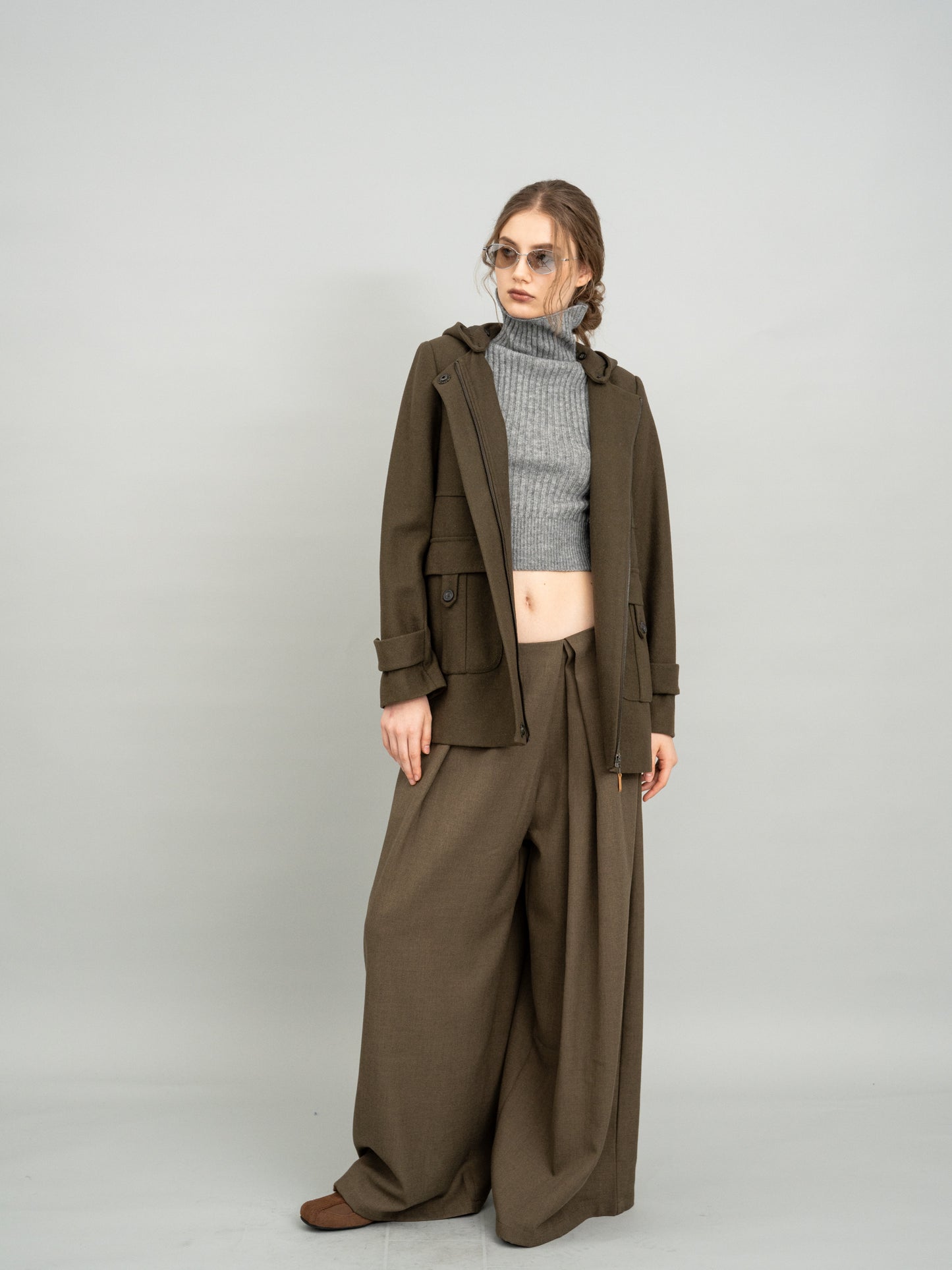 Urban Olive Hooded Jacket