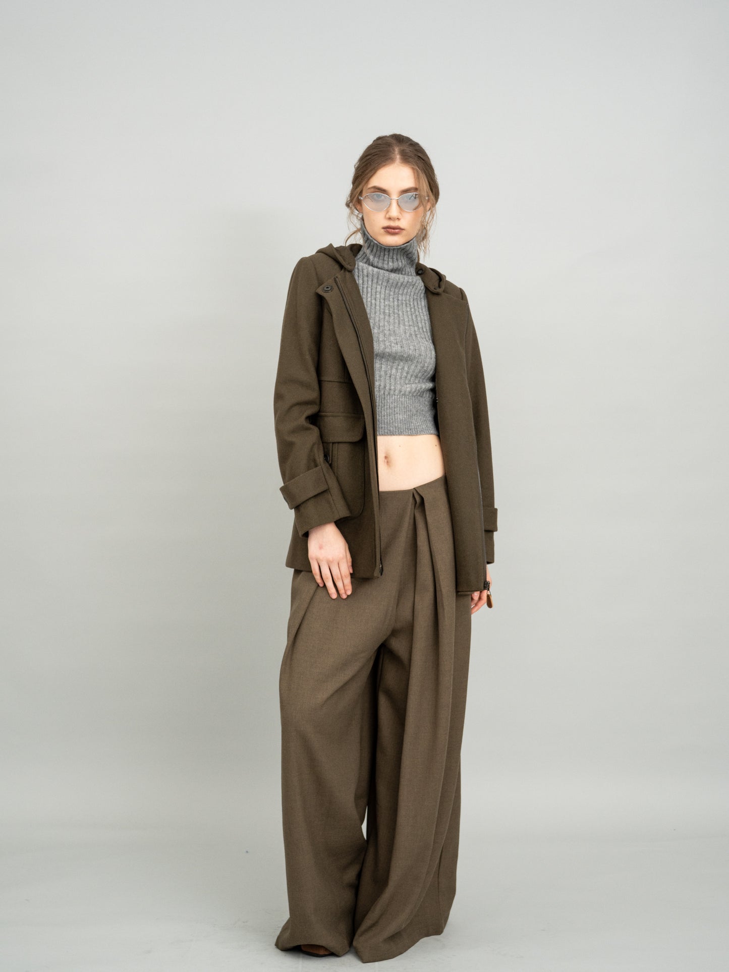 Urban Olive Hooded Jacket