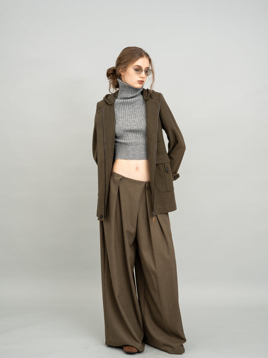 Urban Olive Hooded Jacket