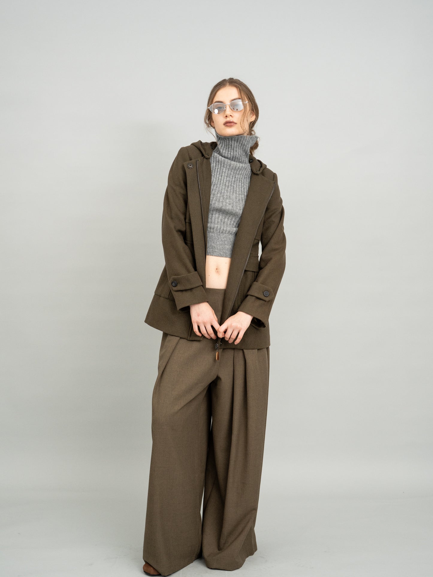 Urban Olive Hooded Jacket