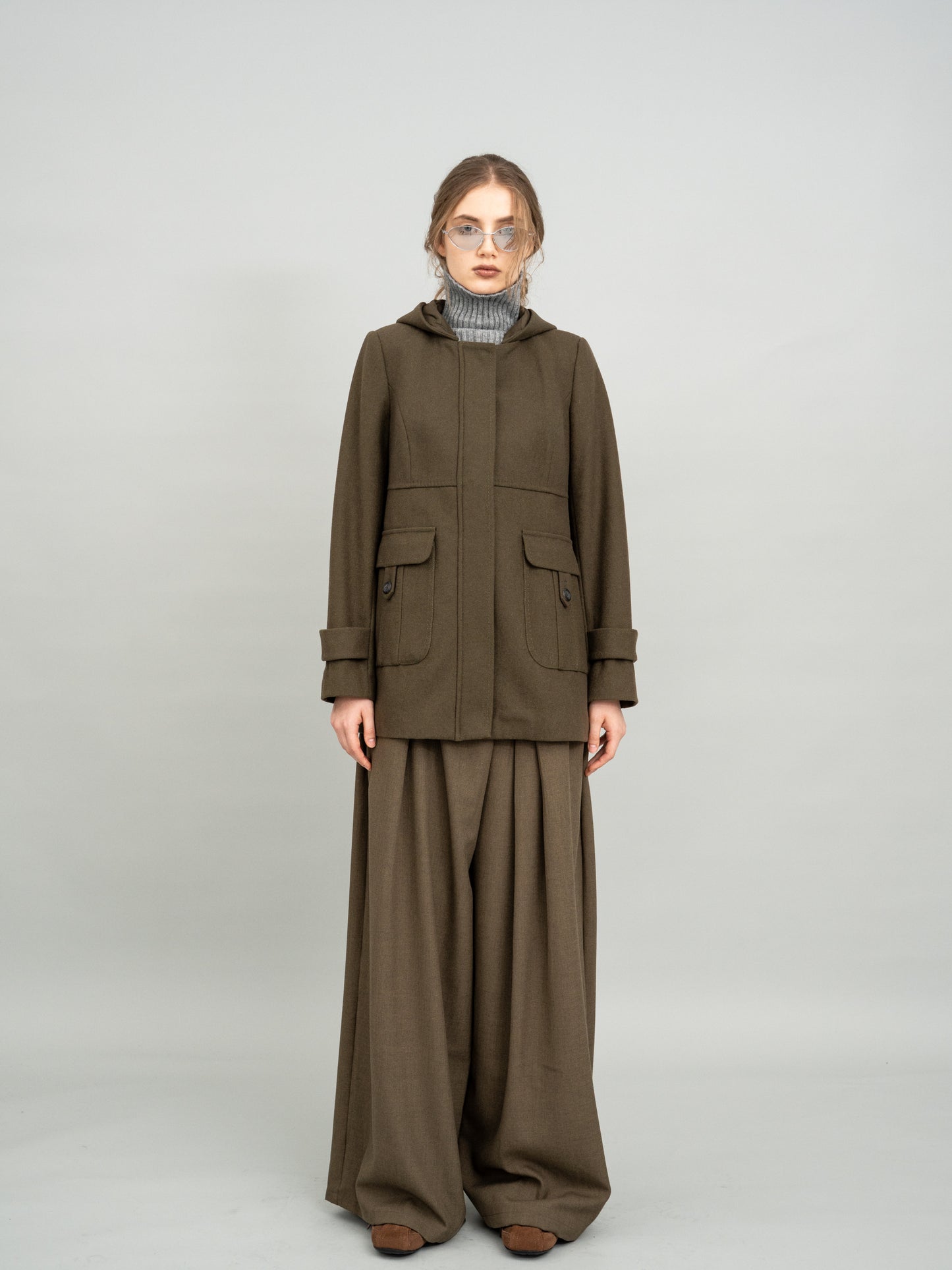 Urban Olive Hooded Jacket