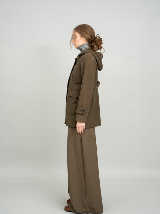 Urban Olive Hooded Jacket