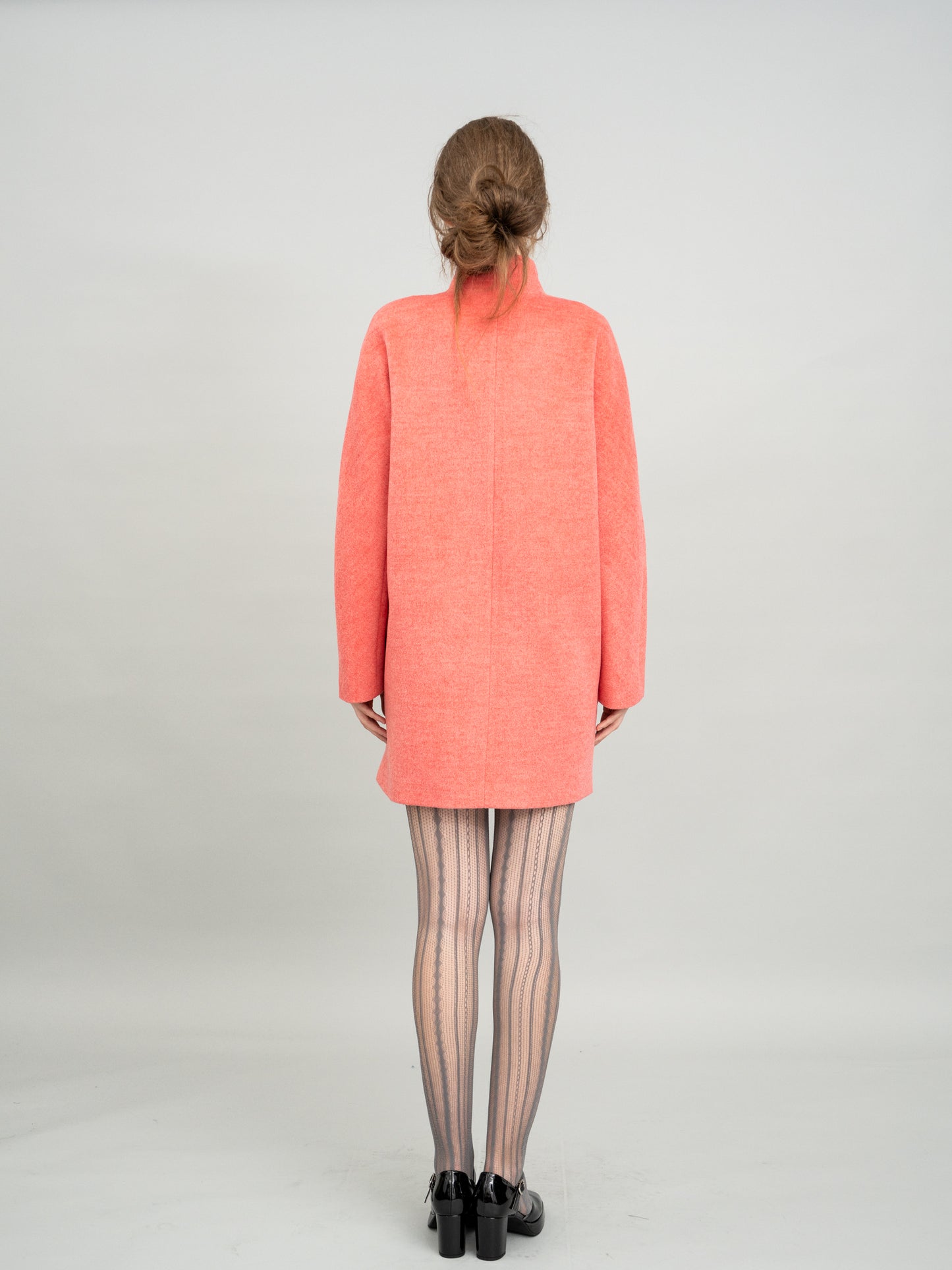 Coral Wool Coat