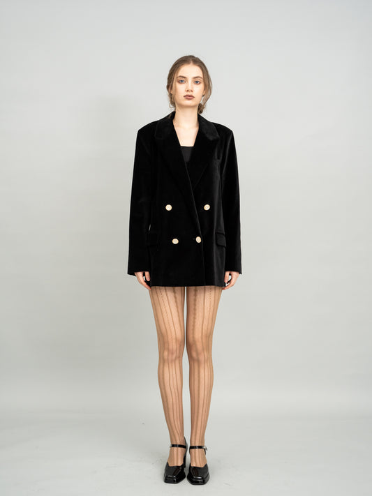 Midnight Velvet Blazer