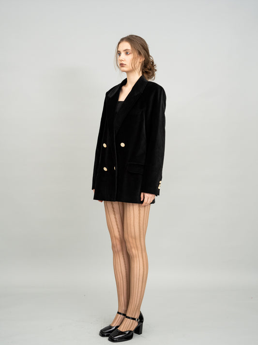 Midnight Velvet Blazer