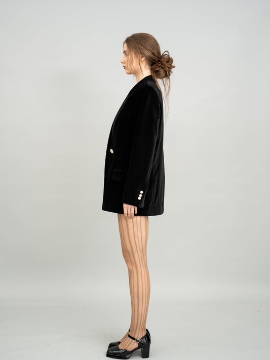 Midnight Velvet Blazer