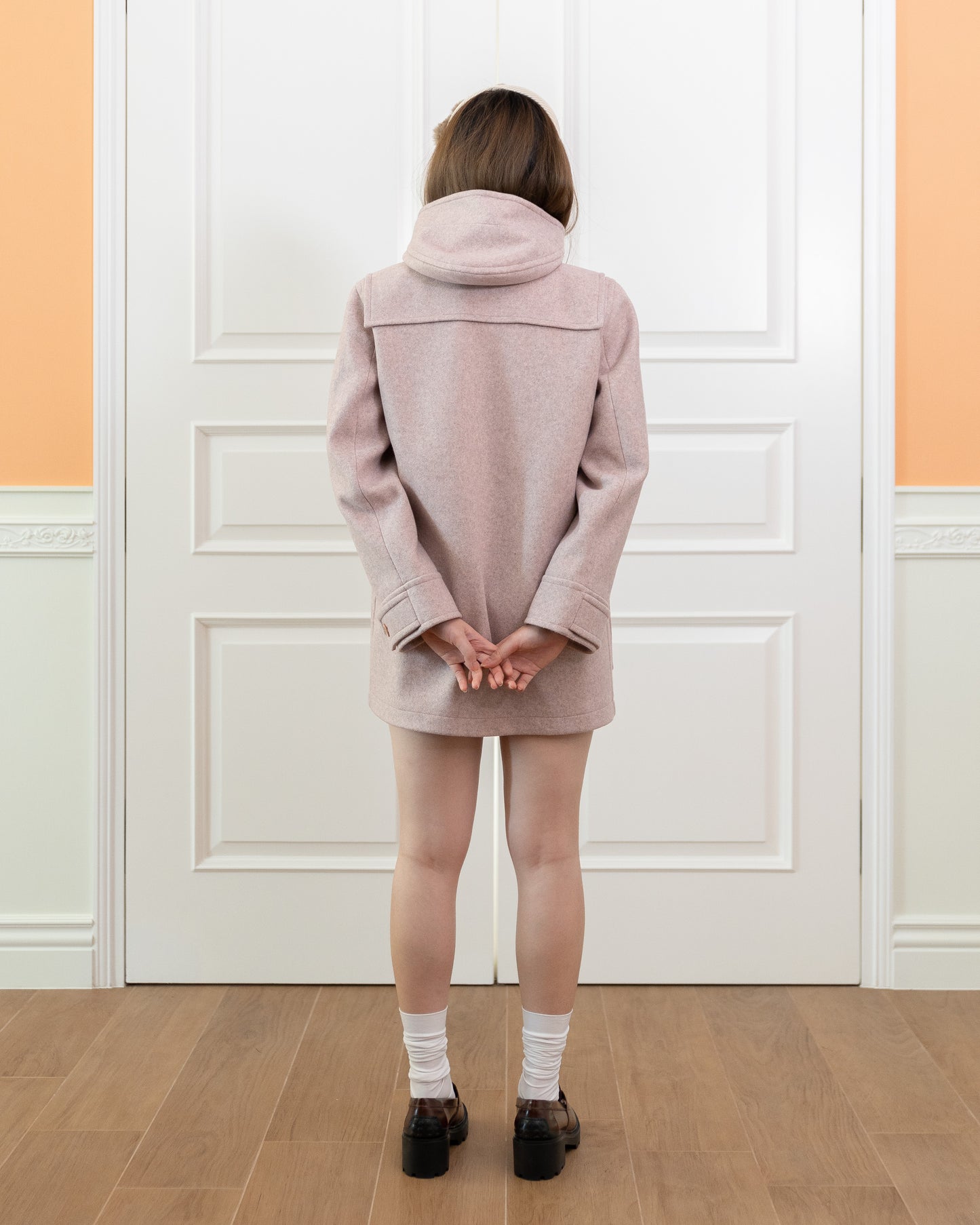 Hooded Coat (Veiled Rose)