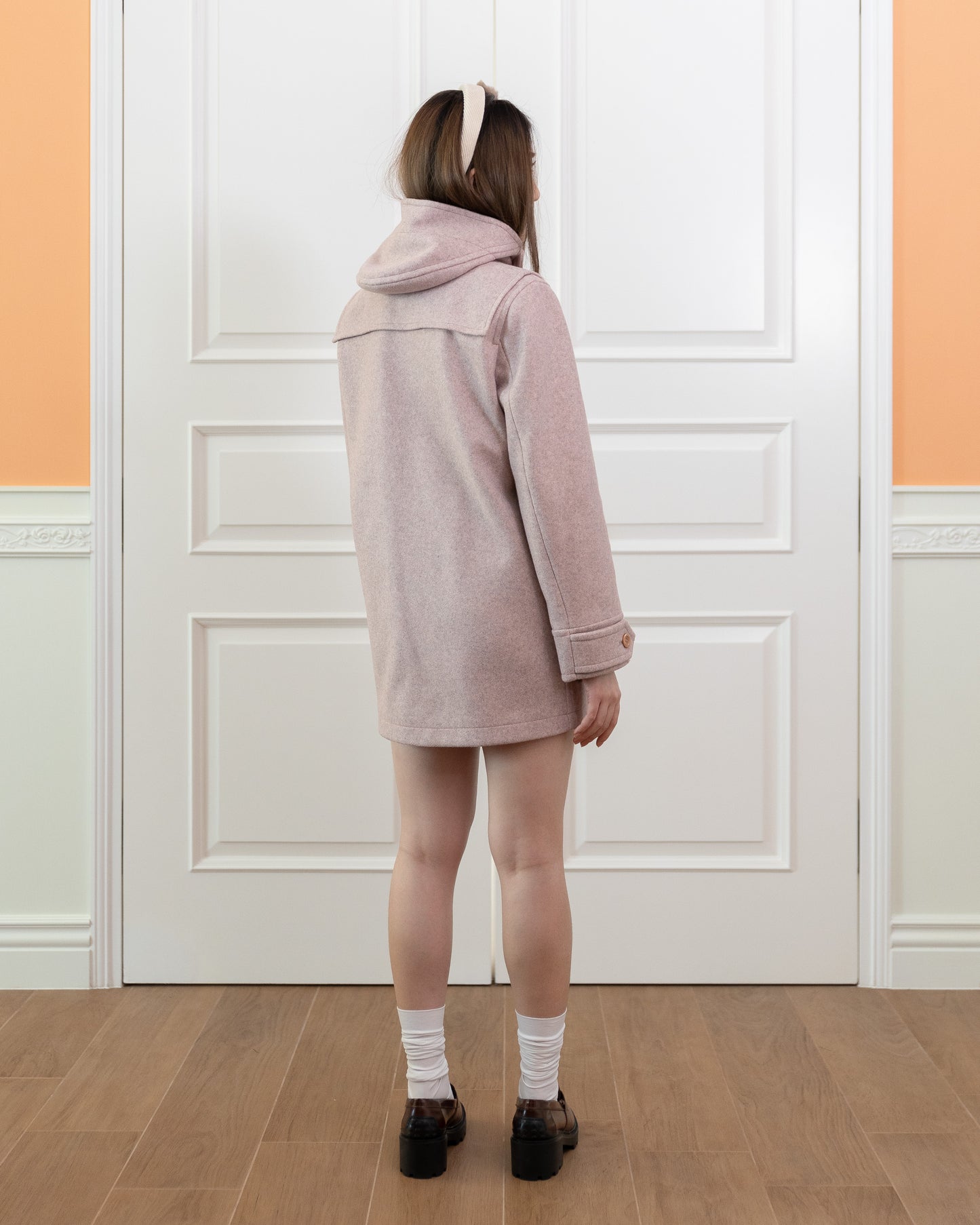 Hooded Coat (Veiled Rose)