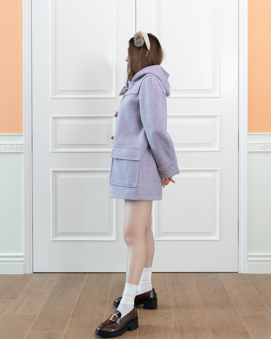 Hooded Coat (Pastel Lilac)