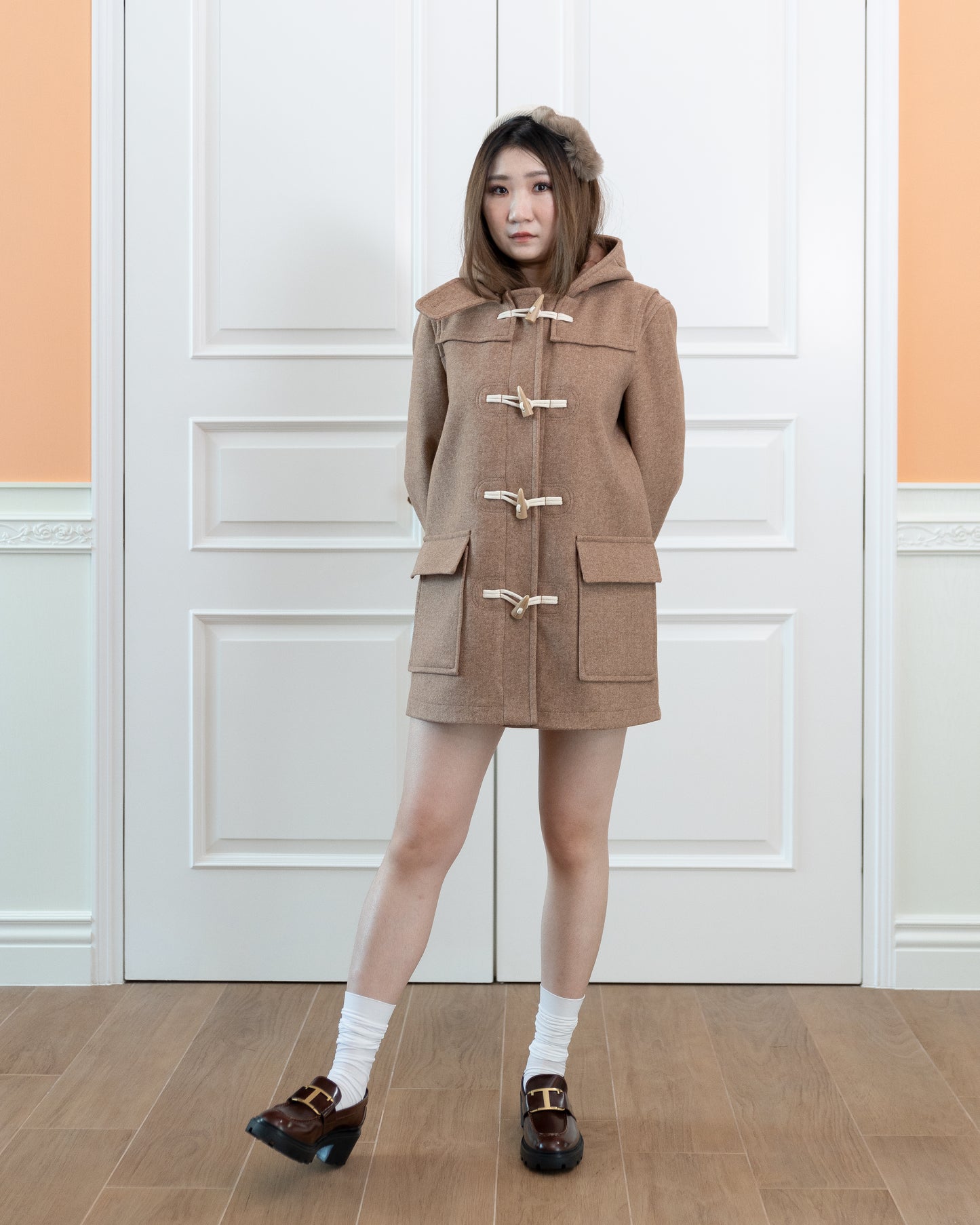 Hooded Coat (Camel)