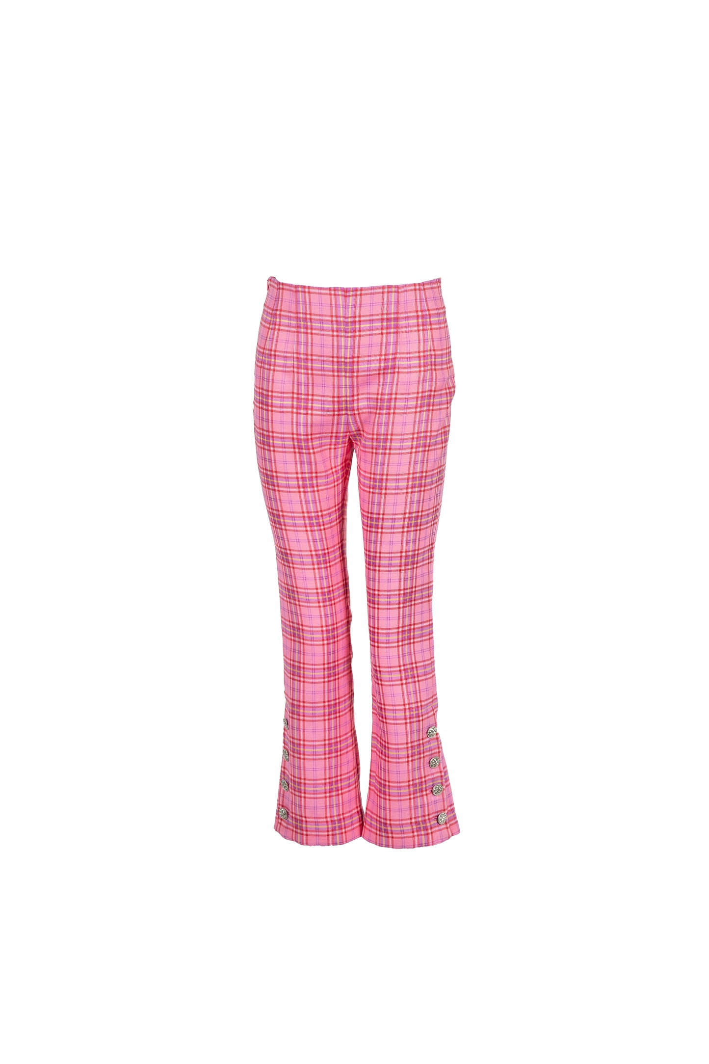 Checked Flare Trousers