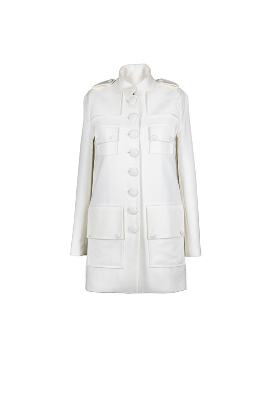 Light-weighted Coat with Stand-up Collar